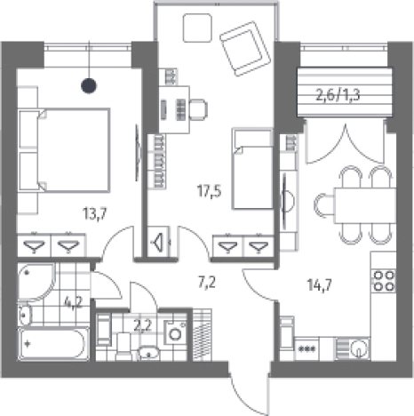 Купить трехкомнатную квартиру в ЖК Наука в Санкт-Петербурге. Вариант № 6897734, 0, площадь -  квм, цена 20624000 рублей