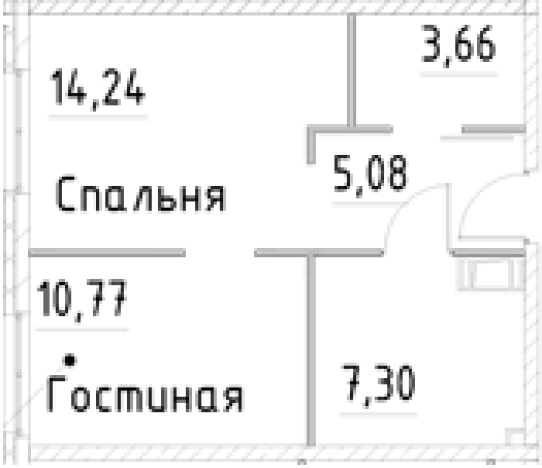 Купить однокомнатную квартиру у метро Улица Дыбенко в Санкт-Петербурге. Вариант № 7596390, 0, площадь -  квм, цена 7555377 рублей