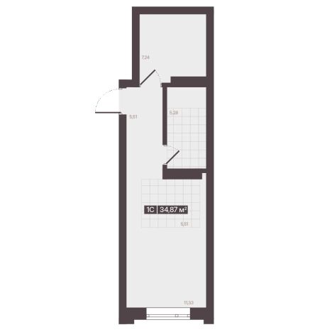 Купить квартиру в новостройках в районе Центральный в Кемерове. Вариант № 171006, 1, площадь -  квм, цена 5656124 рублей