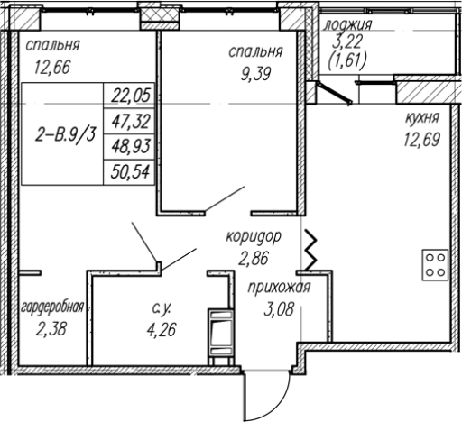Купить квартиру в ЖК Уютный в Ленинградской области. Вариант № 8063737, 0, площадь -  квм, цена 8189316 рублей