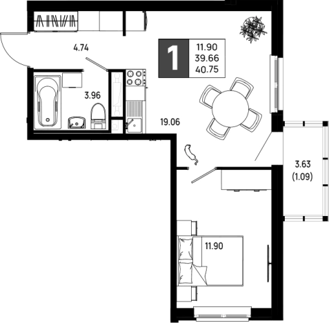 Купить квартиру в ЖК Имена в Ленинградской области. Вариант № 6642025, 0, площадь -  квм, цена 5256750 рублей