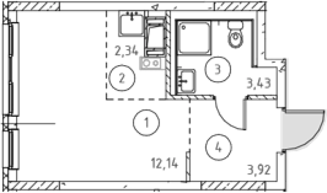 Купить квартиру в новостройках в ЖК Новое Колпино в Санкт-Петербурге. Вариант № 9152070, 0, площадь -  квм, цена 3778577 рублей