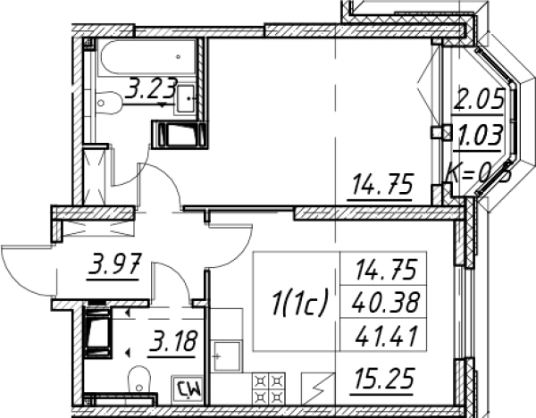 Купить двухкомнатную квартиру в новостройках в ЖК Цивилизация на Неве в Санкт-Петербурге. Вариант № 7849355, 0, площадь -  квм, цена 12471532 рублей