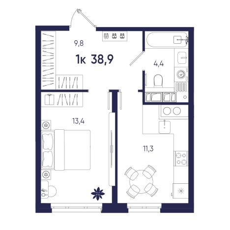 Купить квартиру на вторичке на улице Щербакова в Пензе. Вариант № 10320415, 0, площадь -  квм, цена 4512400 рублей