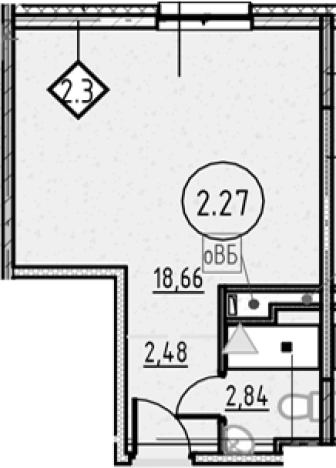 Купить Студию в новостройках у метро Обухово в Санкт-Петербурге. Вариант № 4162896, 0, площадь -  квм, цена 5737805 рублей