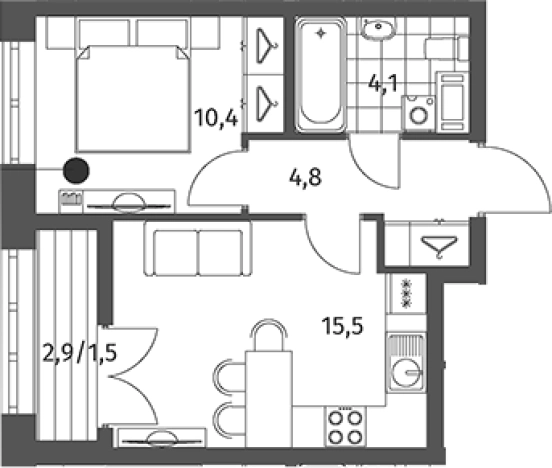 Купить квартиру в ЖК NEWПИТЕР в Ленинградской области. Вариант № 5259172, 0, площадь -  квм, цена 6848000 рублей