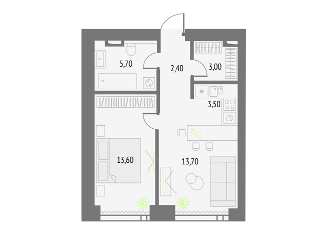 Купить однокомнатную квартиру у метро Бутырская  в Москве. Вариант № 151215, 0, площадь -  квм, цена 31356404 рублей