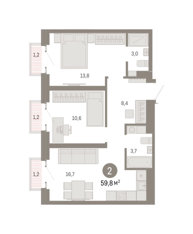 Купить квартиру в новостройках в районе Метрогородок в Москве. Вариант № 8468500, 0, площадь -  квм, цена 21760000 рублей