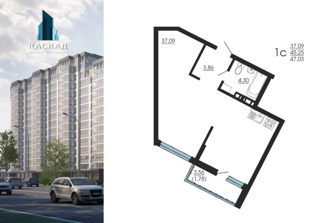 Купить Студию в Воронеже. Вариант № 171197, 0, площадь -  квм, цена 5734000 рублей