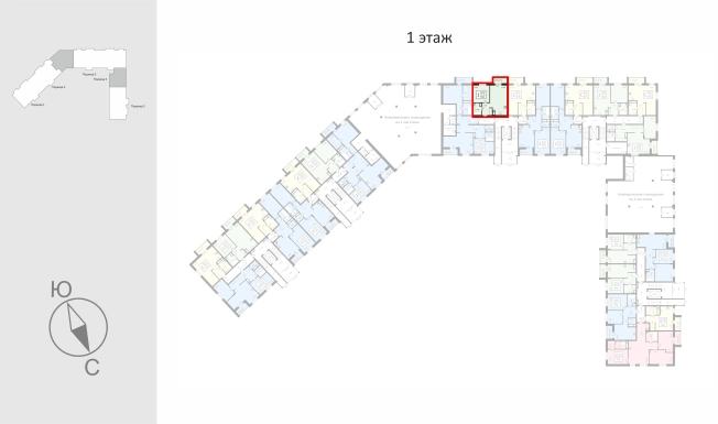 Купить однокомнатную квартиру в новостройках в районе Октябрьский в Владимирской области. Вариант № 112842, 1, площадь -  квм, цена 4893010 рублей