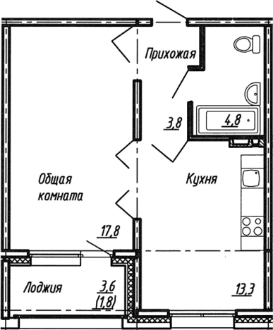 Купить однокомнатную квартиру у метро Рыбацкое в Ленинградской области. Вариант № 7784391, 0, площадь -  квм, цена 6225000 рублей
