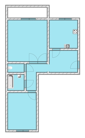 . Вариант № 132422, 0, площадь - 59 квм, цена 5605000 рублей