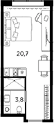 Купить Студию на улице проспект Стачек в Санкт-Петербурге. Вариант № 6228533, 0, площадь -  квм, цена 5046265 рублей