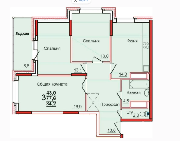 Купить квартиру в новостройках на улице Аркадия Шипунова в Тульской области. Вариант № 78320, 0, площадь -  квм, цена 6736000 рублей