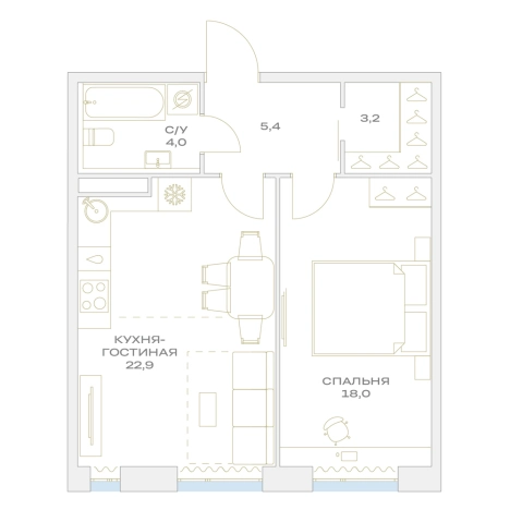Купить двухкомнатную квартиру в ЖК Детали в Москве. Вариант № 876761, 0, площадь -  квм, цена 16988754 рублей