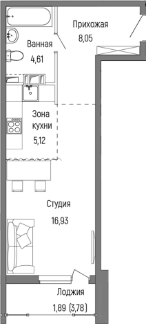 Купить Студию в ЖК Riga Hills (Рига Хиллс) в Московской области. Вариант № 138665, 0, площадь - квм, цена 6221600 рублей