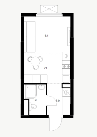 Купить квартиру в новостройках в Нижегородской области. Вариант № 9572312, 0, площадь -  квм, цена 3750000 рублей
