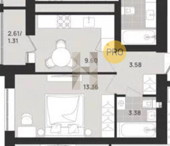 Купить квартиру в ЖК Этюд (ул. Поленова Калининград) в Калининграде. Вариант № 104421, 0, площадь -  квм, цена 3470000 рублей