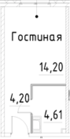Купить Студию на улице проспект Большевиков в Санкт-Петербурге. Вариант № 7596441, 0, площадь -  квм, цена 4975271 рублей