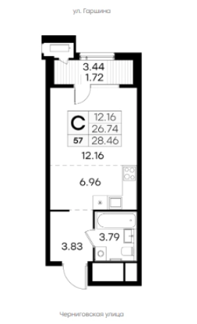 Купить квартиру в ЖК Glorax Черниговская в Нижнем Новгороде. Вариант № 3593160, 0, площадь -  квм, цена 10419999 рублей