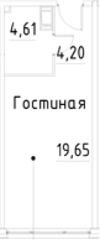 Купить Студию в новостройках на улице проспект Большевиков в Санкт-Петербурге. Вариант № 9327826, 0, площадь -  квм, цена 5844860 рублей