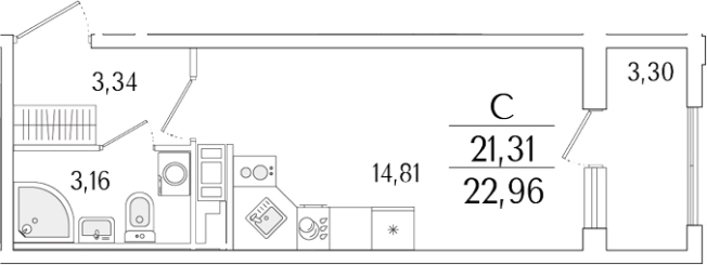 Купить Студию в новостройках в районе Фрунзенский в Санкт-Петербурге. Вариант № 6257831, 0, площадь - квм, цена 9533750 рублей