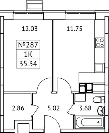 Купить квартиру в ЖК Новотомилино в Московской области. Вариант № 127700, 0, площадь - квм, цена 6613605 рублей