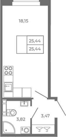 Купить квартиру в новостройках в Сертолове. Вариант № 6961296, 0, площадь - квм, цена 5800320 рублей