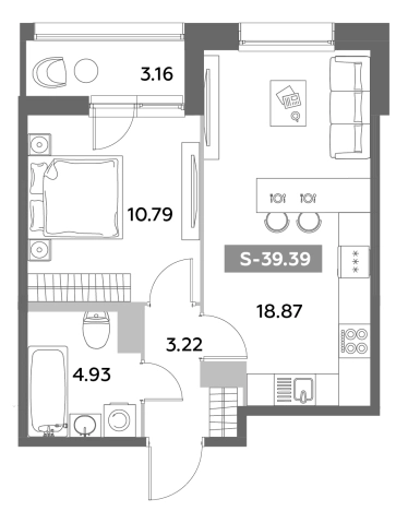 Купить двухкомнатную квартиру в новостройках у метро Звёздная в Санкт-Петербурге. Вариант № 6217031, 0, площадь -  квм, цена 13160042 рублей