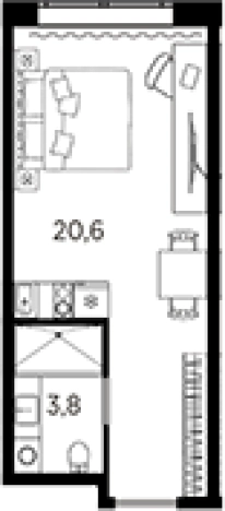 Купить Студию на улице проспект Стачек в Санкт-Петербурге. Вариант № 6228503, 0, площадь -  квм, цена 5127866 рублей