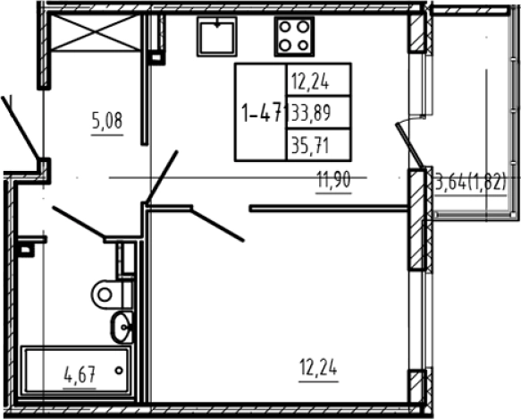 Купить однокомнатную квартиру в Микрорайоне Чёрная Речка, Сертолово в Сертолове. Вариант № 6963490, 0, площадь -  квм, цена 6606350 рублей