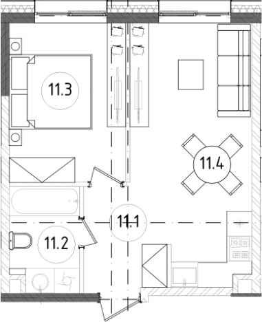 Купить двухкомнатную квартиру в районе Хорошёвский в Москве. Вариант № 64825, 0, площадь -  квм, цена 14200900 рублей