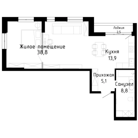 Купить квартиру на улице Лесопитомник в Владивостоке. Вариант № 9831685, 0, площадь -  квм, цена 11339000 рублей