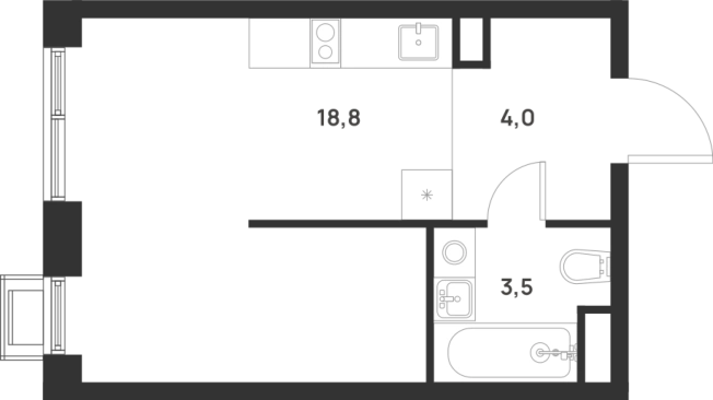 Купить Студию на улице Разведчика Дейча в Москве. Вариант № 10415171, 0, площадь -  квм, цена 13164411 рублей