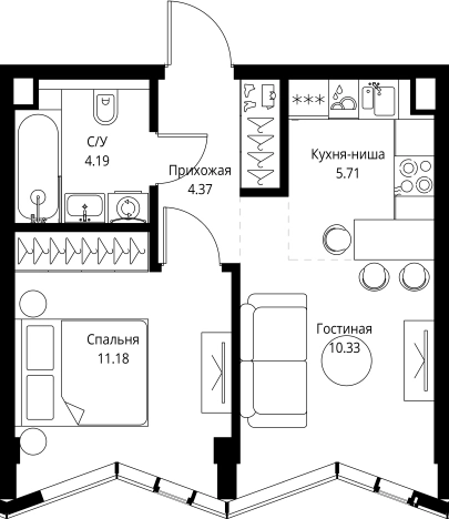 Купить квартиру у метро ВДНХ в Москве. Вариант № 10613517, 0, площадь -  квм, цена 26072886 рублей