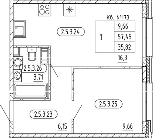 Купить однокомнатную квартиру в новостройках у метро Звёздная в Санкт-Петербурге. Вариант № 5571152, 0, площадь -  квм, цена 7526339 рублей