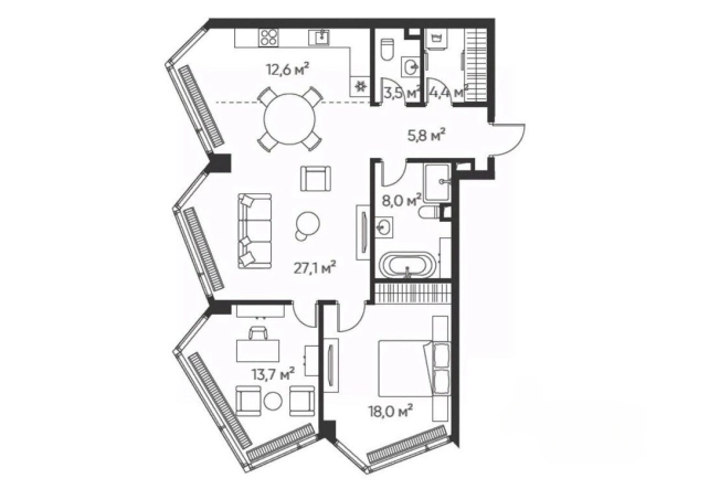 Купить квартиру в районе Даниловский в Москве. Вариант № 2627414, 0, площадь - квм, цена 50000000 рублей