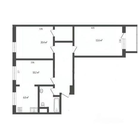 Купить квартиру в Москве. Вариант № 9691632, 16, площадь -  квм, цена 21950000 рублей