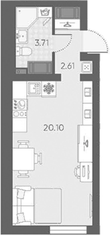 Купить Студию в новостройках в районе Красносельский в Санкт-Петербурге. Вариант № 7571067, 0, площадь -  квм, цена 7657625 рублей