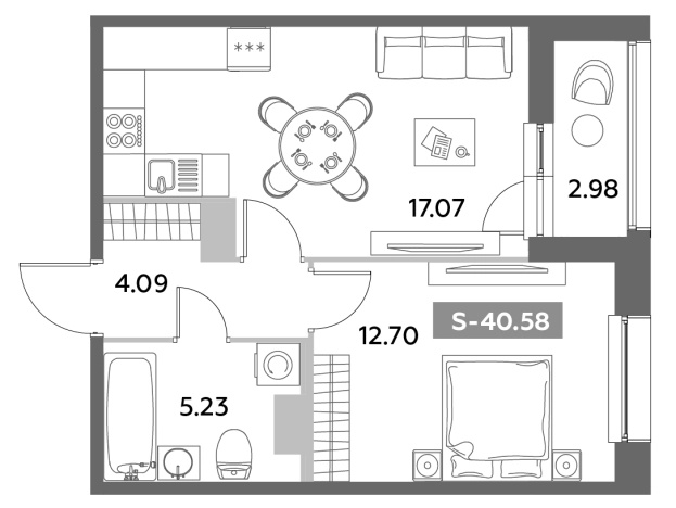 Купить двухкомнатную квартиру в новостройках у метро Звёздная в Санкт-Петербурге. Вариант № 6217086, 0, площадь -  квм, цена 14484701 рублей