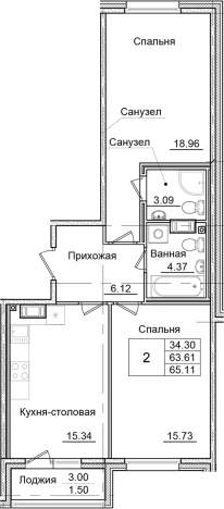 Купить двухкомнатную квартиру у метро Рыбацкое в Санкт-Петербурге. Вариант № 6707736, 0, площадь -  квм, цена 10810610 рублей
