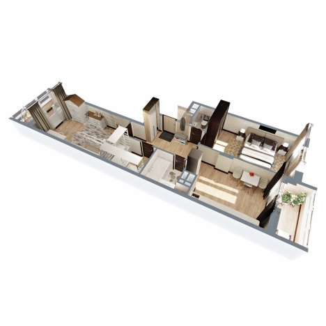 Купить квартиру в новостройках в ЖК "Чайковский" в Коврове. Вариант № 146443, 6, площадь -  квм, цена 6862050 рублей