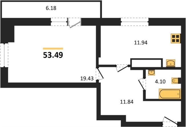 Купить квартиру в новостройках в Новосибирске. Вариант № 9879394, 0, площадь -  квм, цена 5150000 рублей