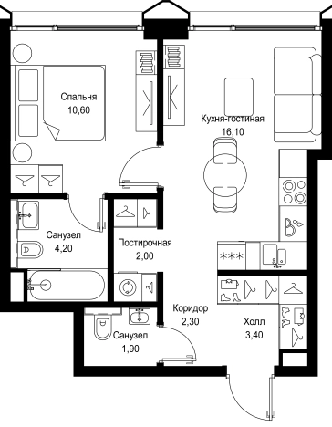 Купить квартиру в новостройках в ЖК Cityzen в Москве. Вариант № 10441739, 0, площадь -  квм, цена 20112300 рублей