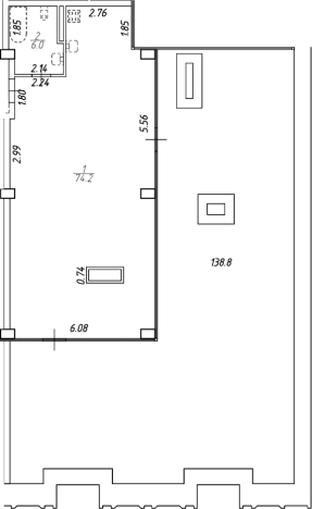 . Вариант № 7713688, 0, площадь - 80.2 квм, цена 34800082 рублей