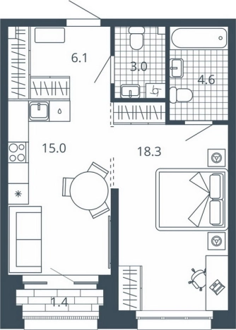 Купить двухкомнатную квартиру в ЖК Жилой комплекс "Scala city" в Пензе. Вариант № 9709325, 0, площадь -  квм, цена 10108800 рублей