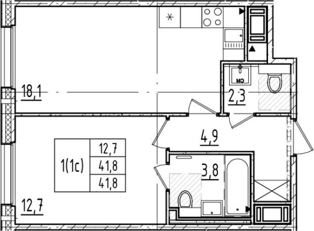 Купить двухкомнатную квартиру в ЖК Большая Охта в Санкт-Петербурге. Вариант № 6244301, 0, площадь -  квм, цена 13816028 рублей