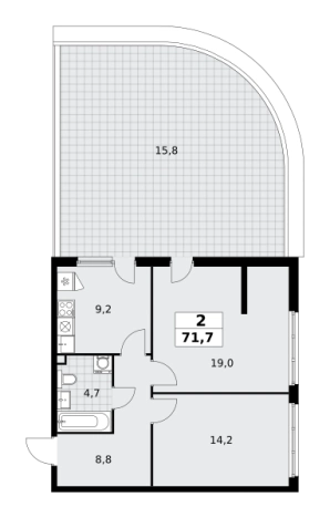 Купить квартиру в ЖК Скандинавия в Москве. Вариант № 1006915, 0, площадь -  квм, цена 22829280 рублей