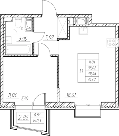 Купить двухкомнатную квартиру в ЖК RESPECT в Санкт-Петербурге. Вариант № 6058139, 0, площадь - квм, цена 16465134 рублей