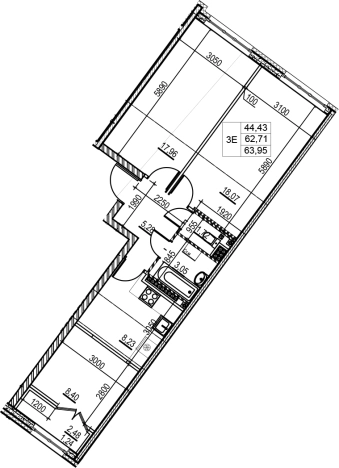 Купить квартиру на вторичке в ЖК Neva Residence в Санкт-Петербурге. Вариант № 66632, 0, площадь -  квм, цена 31621700 рублей